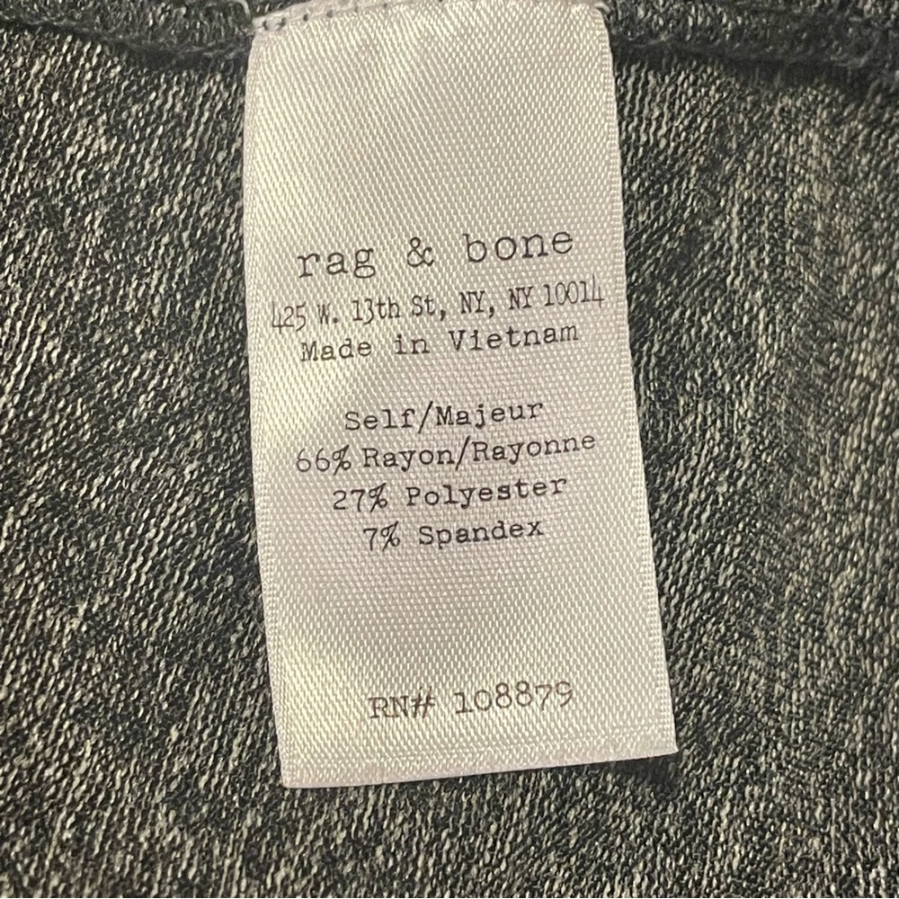 RAG & BONE NWOT The Classic Beater Tank in Charcoal - Picture 5 of 6